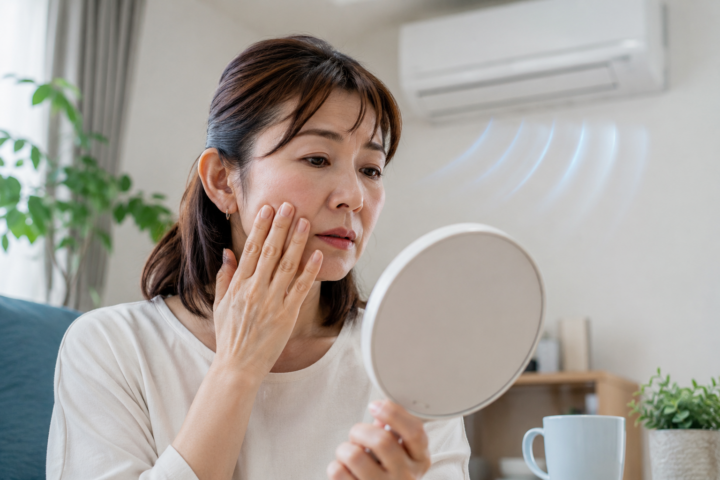 小郡市の40代50代へ！冷房の乾燥対策とフェイシャルケアの画像